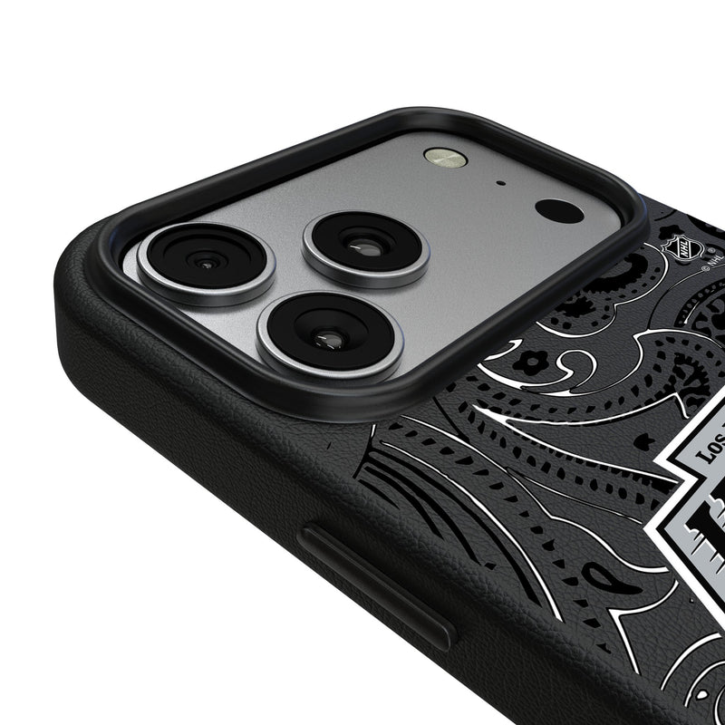 LA Kings Paisley iPhone MagSafe Compatible Phone Case for Apple iPhone Detail.Jpg