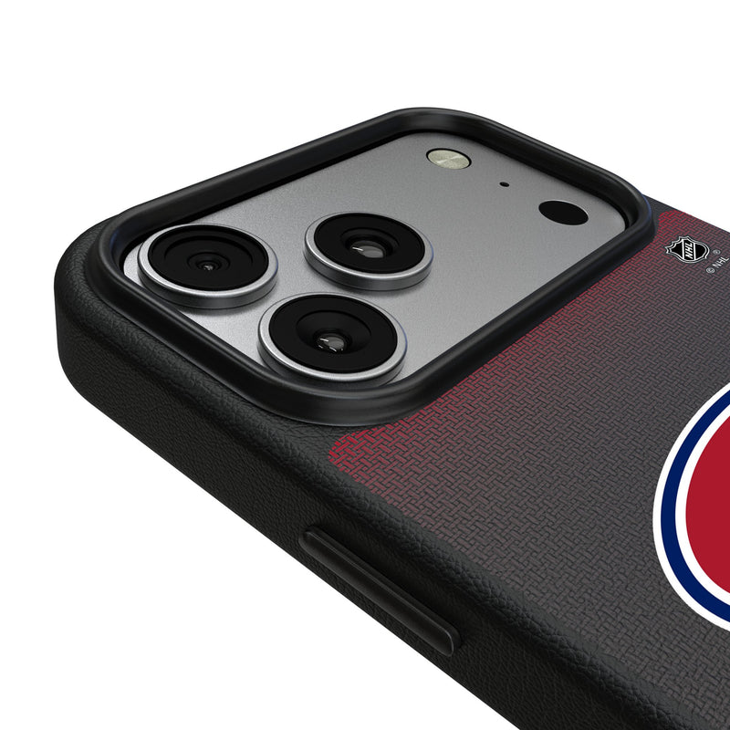 Montreal Canadiens Linen iPhone MagSafe Compatible Phone Case for Apple iPhone Detail.Jpg