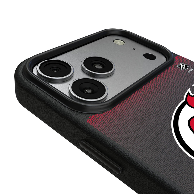 New Jersey Devils Linen iPhone MagSafe Compatible Phone Case for Apple iPhone Detail.Jpg