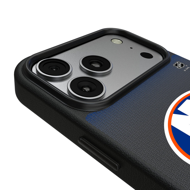 New York Islanders Linen iPhone MagSafe Compatible Phone Case for Apple iPhone Detail.Jpg