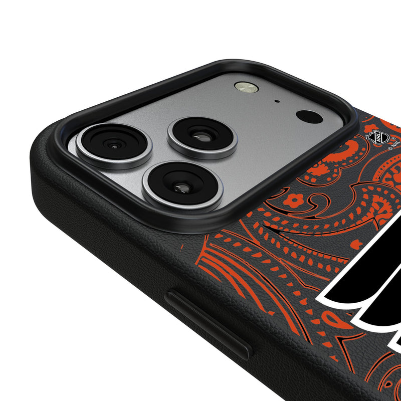 Philadelphia Flyers Paisley iPhone MagSafe Compatible Phone Case for Apple iPhone Detail.Jpg