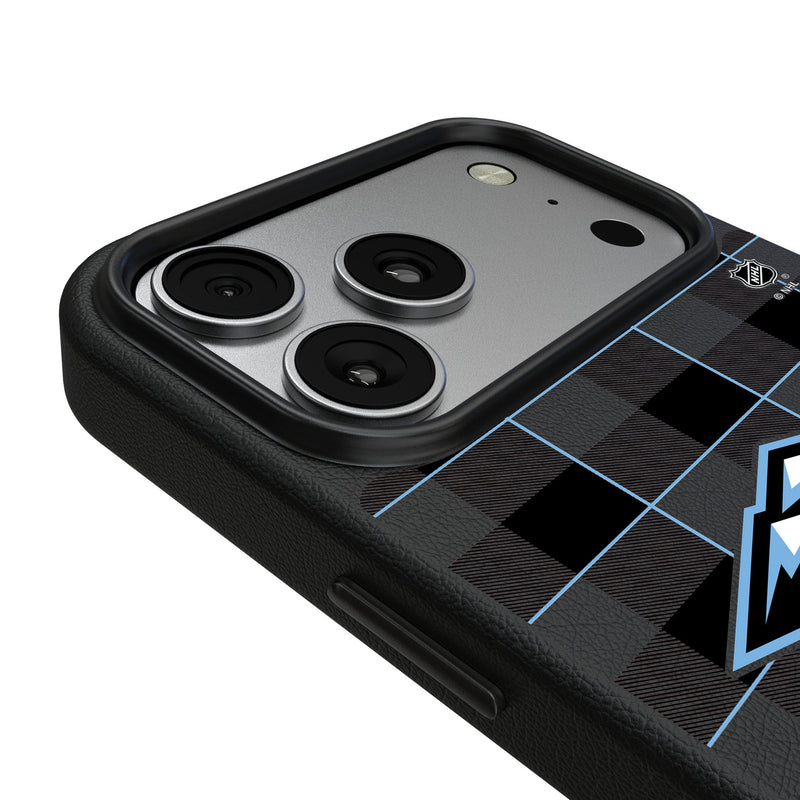 Utah Mammoth Plaid iPhone MagSafe Compatible Phone Case for Apple iPhone Detail.Jpg
