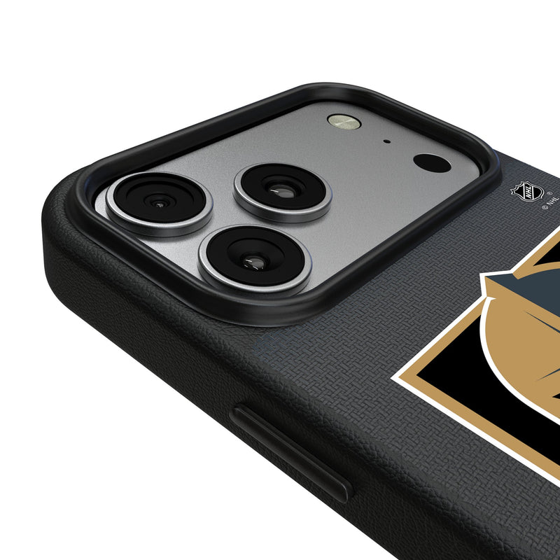 Vegas Golden Knights Linen iPhone MagSafe Compatible Phone Case for Apple iPhone Detail.Jpg