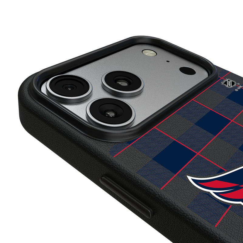 Washington Capitals Plaid iPhone MagSafe Compatible Phone Case for Apple iPhone Detail.Jpg