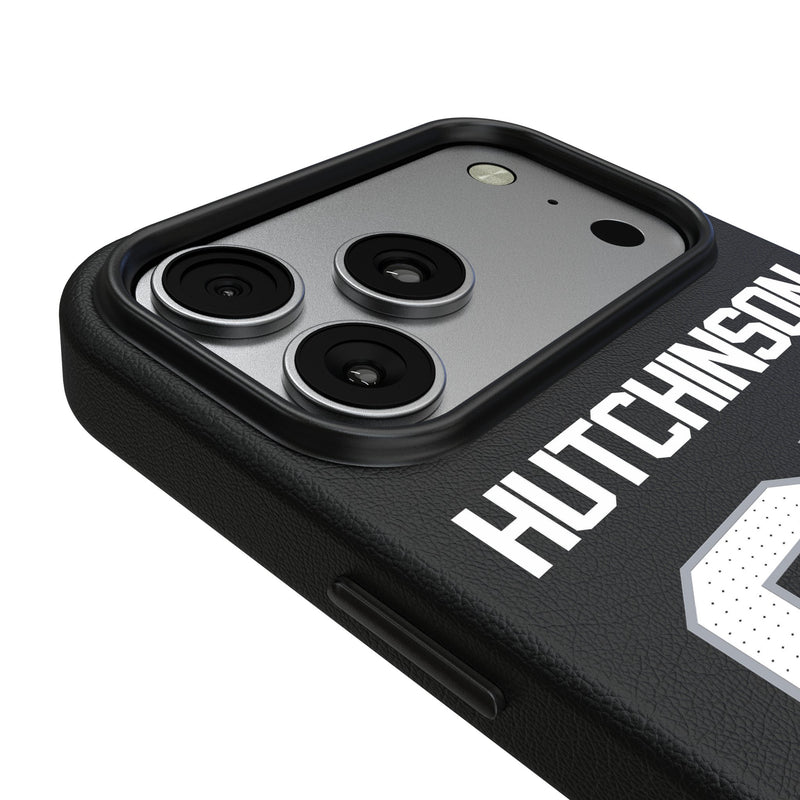 Aidan Hutchinson Detroit Lions 97 Game Tactic iPhone MagSafe Compatible Phone Case for Apple iPhone Detail.Jpg
