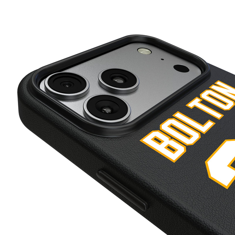 Nick Bolton Kansas City Chiefs 32 Game Tactic iPhone MagSafe Compatible Phone Case for Apple iPhone Detail.Jpg