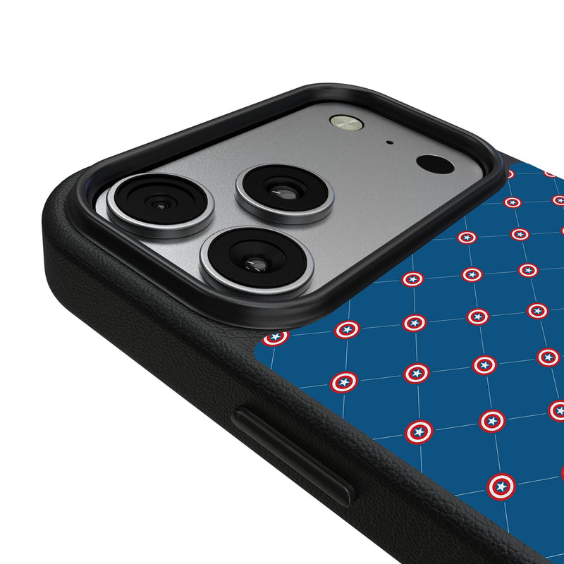 Marvel Avengers Captain America Pattern iPhone MagSafe Compatible Phone Case for Apple iPhone Detail.Jpg