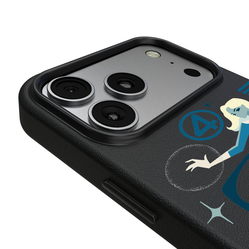 Marvel Invisible Woman Badge iPhone MagSafe Compatible Phone Case for Apple iPhone Detail.Jpg