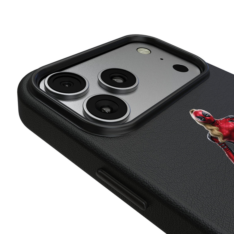 Marvel Ladypool Badge iPhone MagSafe Compatible Phone Case for Apple iPhone Detail.Jpg