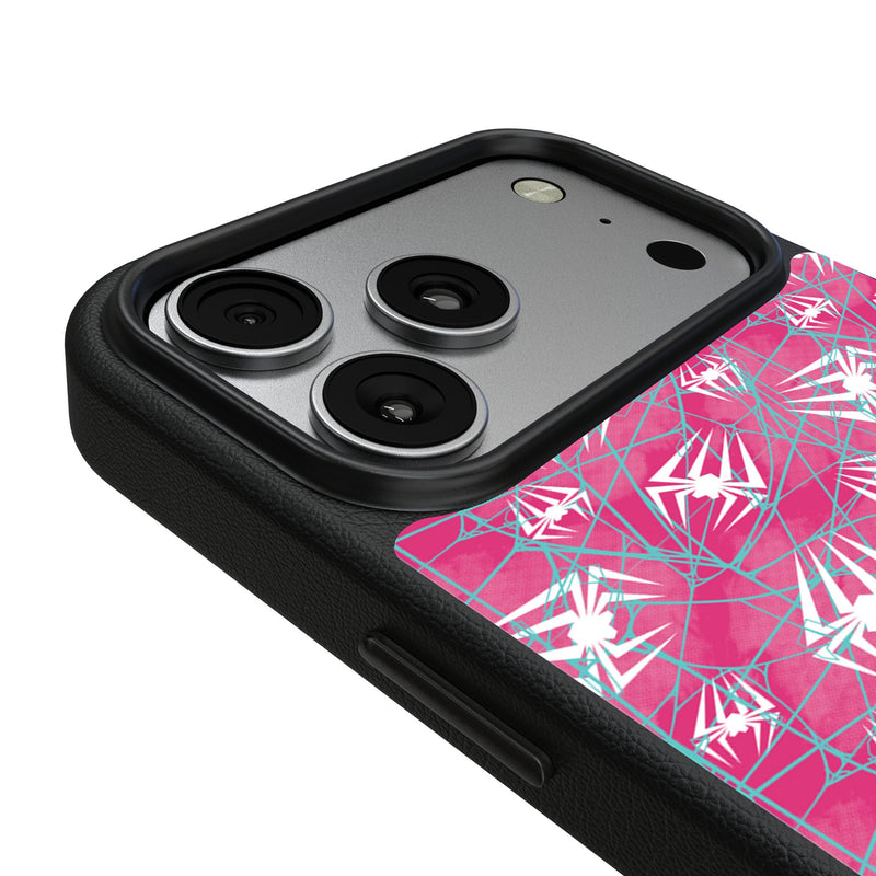 Marvel Spider-Gwen Pattern iPhone MagSafe Compatible Phone Case for Apple iPhone Detail.Jpg