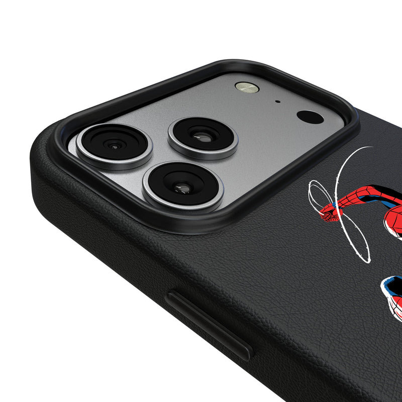 Marvel Spider-Man Badge iPhone MagSafe Compatible Phone Case for Apple iPhone Detail.Jpg
