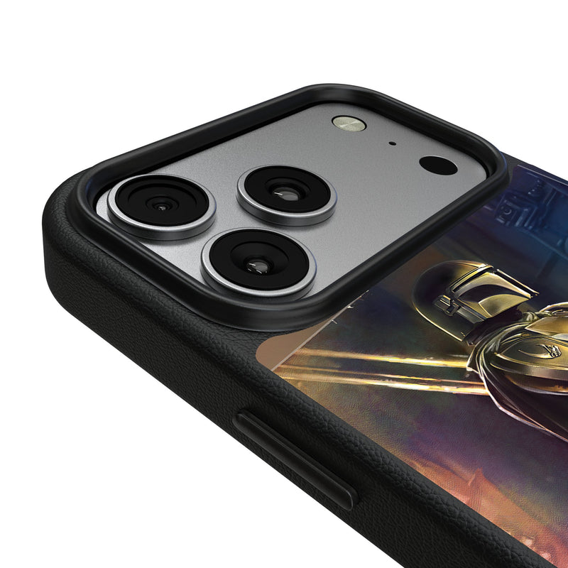 Star Wars: The Mandalorian Din Djarin Portrait iPhone MagSafe Compatible Phone Case for Apple iPhone Detail.Jpg