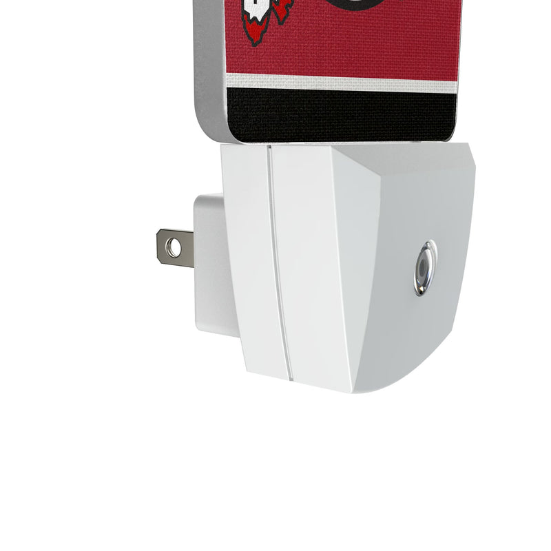 University of Utah Utes Stripe Night Light 2-Pack Detail.Jpg