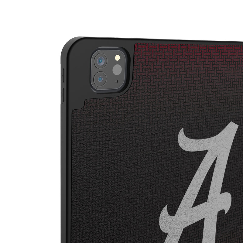 University of Alabama Crimson Tide Script A Linen iPad Tablet Case for Apple iPad Back.Jpg