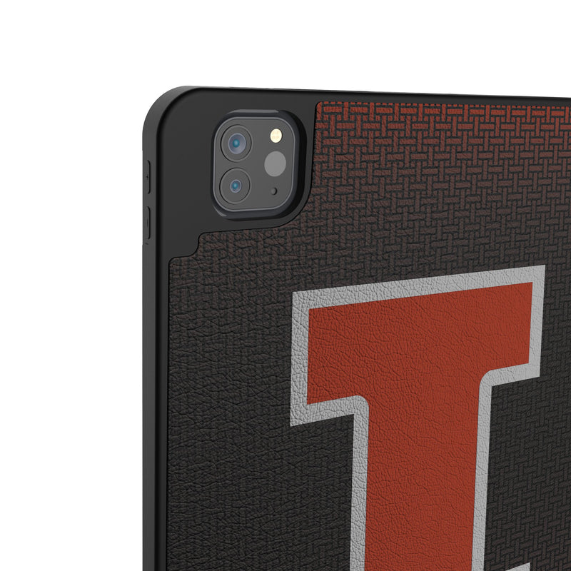 University of Illinois Fighting Illini Personalized Linen iPad Tablet Case for Apple iPad Back.Jpg