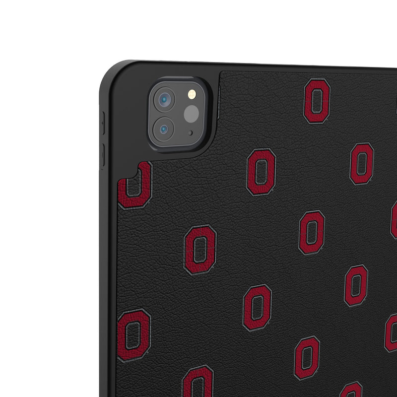 Ohio State University Buckeyes Fashion Pattern iPad Tablet Case for Apple iPad Back.Jpg