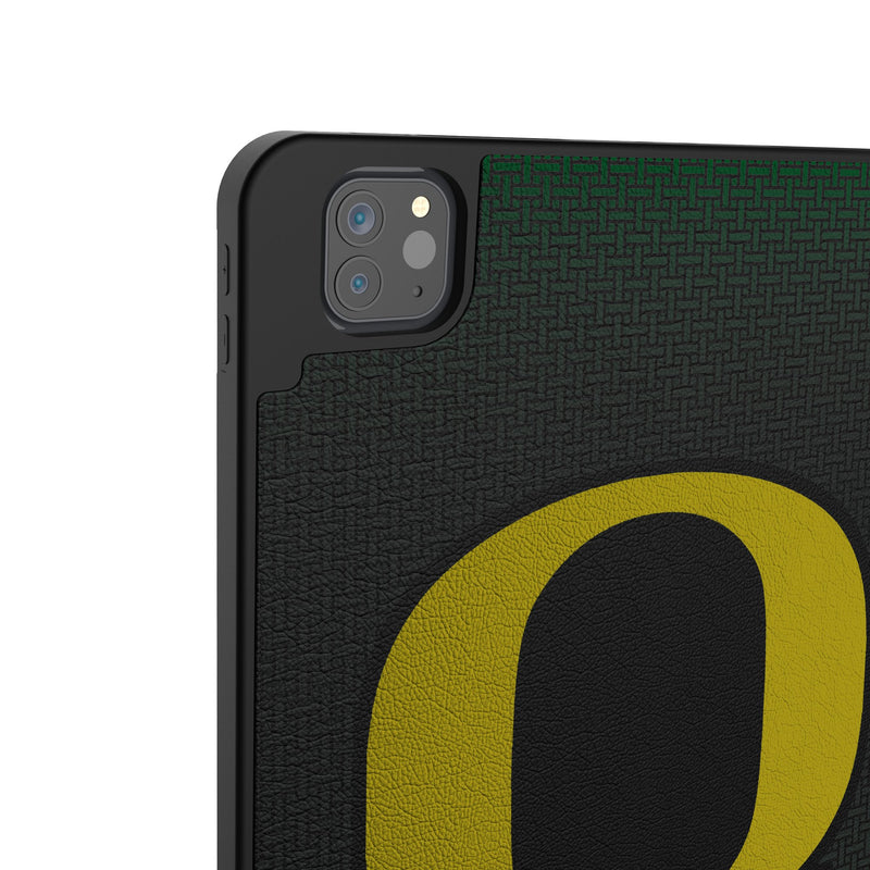 University of Oregon Ducks Linen iPad Tablet Case for Apple iPad Back.Jpg