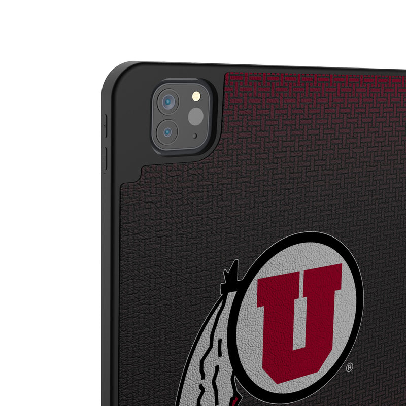 University of Utah Utes Linen iPad Tablet Case for Apple iPad Back.Jpg