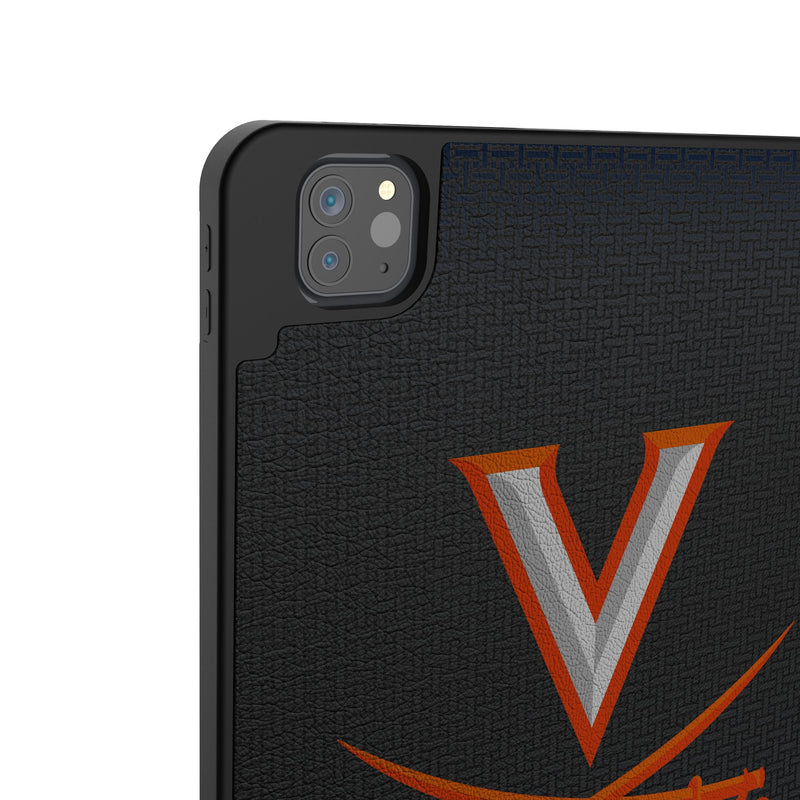University of Virginia Cavaliers Linen iPad Tablet Case for Apple iPad Back.Jpg