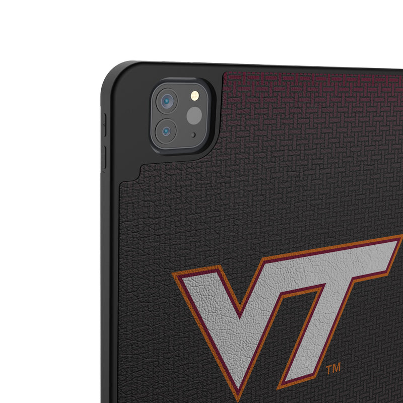 Virginia Tech Hokies Personalized Linen iPad Tablet Case for Apple iPad Back.Jpg