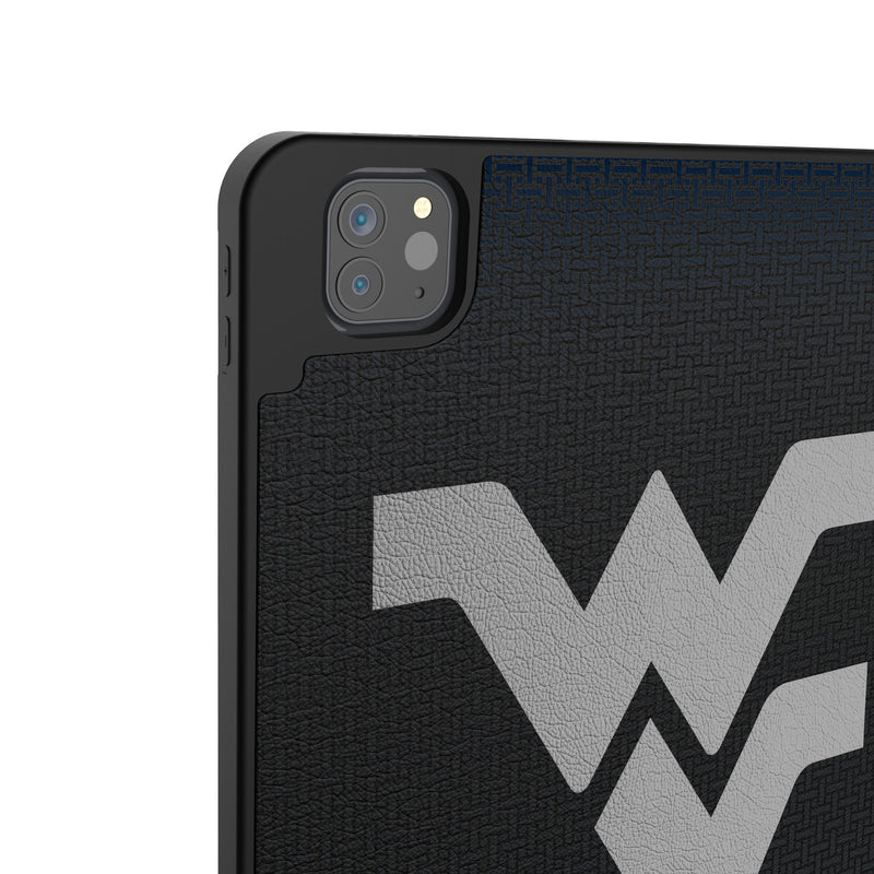 West Virginia University Mountaineers Linen iPad Tablet Case for Apple iPad Back.Jpg