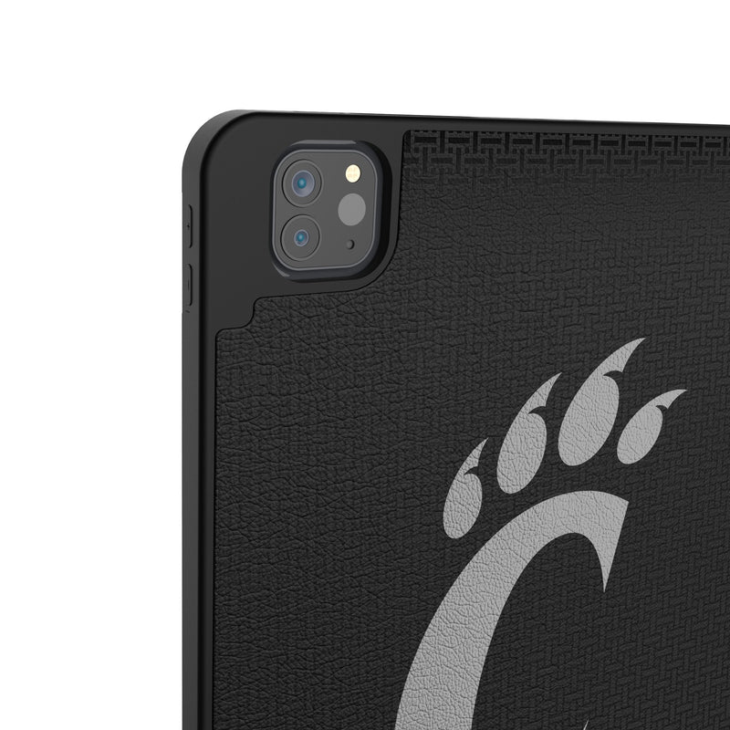 University of Cincinnati Bearcats Personalized Linen iPad Tablet Case for Apple iPad Back.Jpg