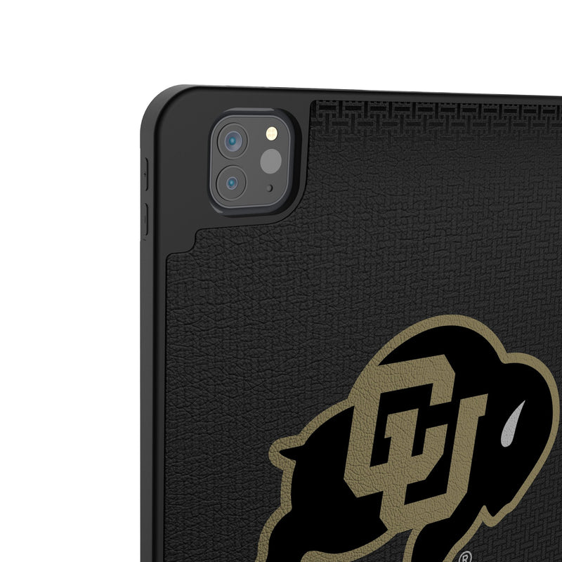 University of Colorado Buffaloes Linen iPad Tablet Case for Apple iPad Back.Jpg