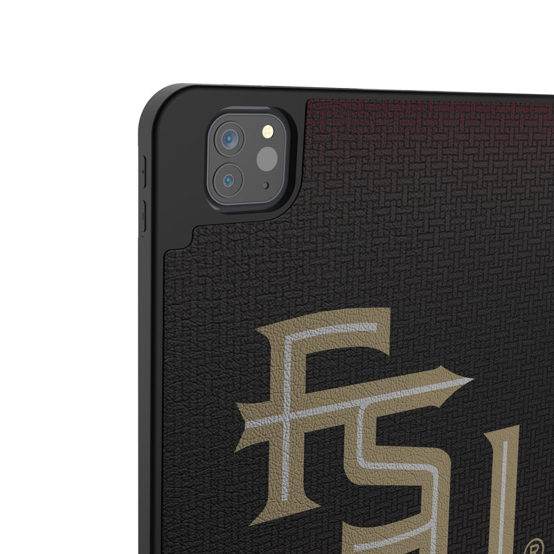 Florida State University Seminoles Athletic Wordmark Linen iPad Tablet Case for Apple iPad Back.Jpg