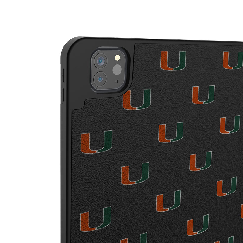 University of Miami Hurricanes Fashion Pattern iPad Tablet Case for Apple iPad Back.Jpg