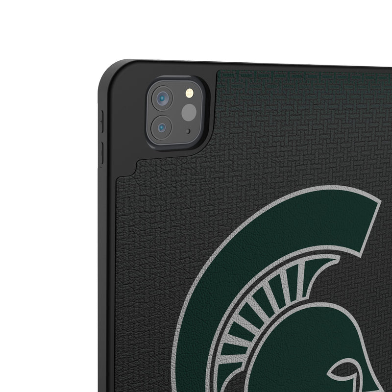 Michigan State University Spartans Linen iPad Tablet Case for Apple iPad Back.Jpg