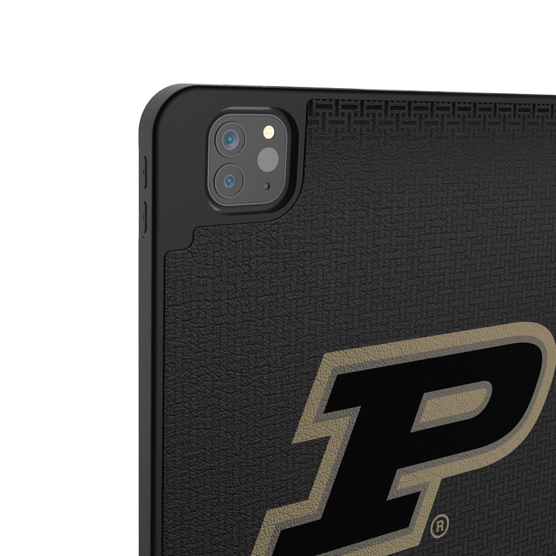 Purdue University Boilermakers Personalized Linen iPad Tablet Case for Apple iPad Back.Jpg