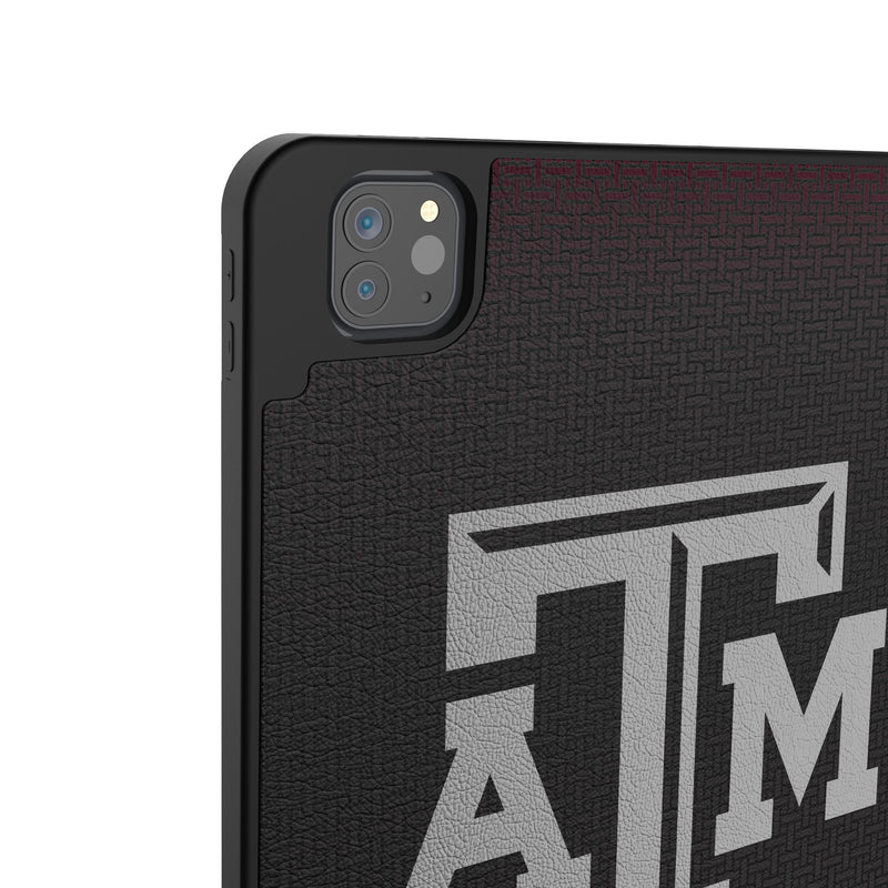 Texas A&M University Aggies Personalized Linen iPad Tablet Case for Apple iPad Back.Jpg