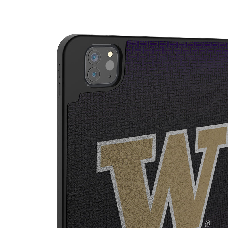 University of Washington Huskies Linen iPad Tablet Case for Apple iPad Back.Jpg