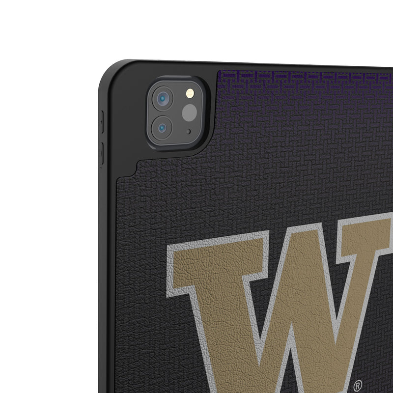 University of Washington Huskies Personalized Linen iPad Tablet Case for Apple iPad Back.Jpg