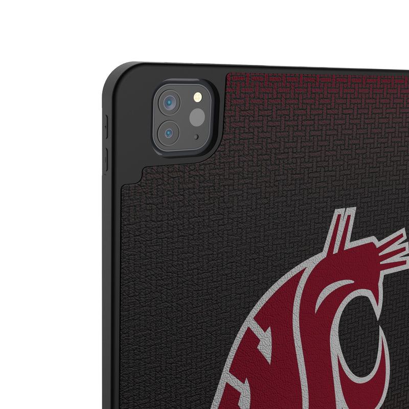 Washington State University Cougars Linen iPad Tablet Case for Apple iPad Back.Jpg