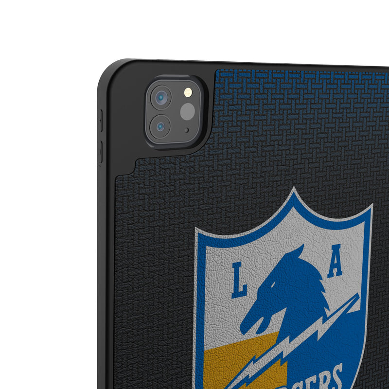 Los Angeles Chargers Historic Collection Linen iPad Tablet Case Back.Jpg