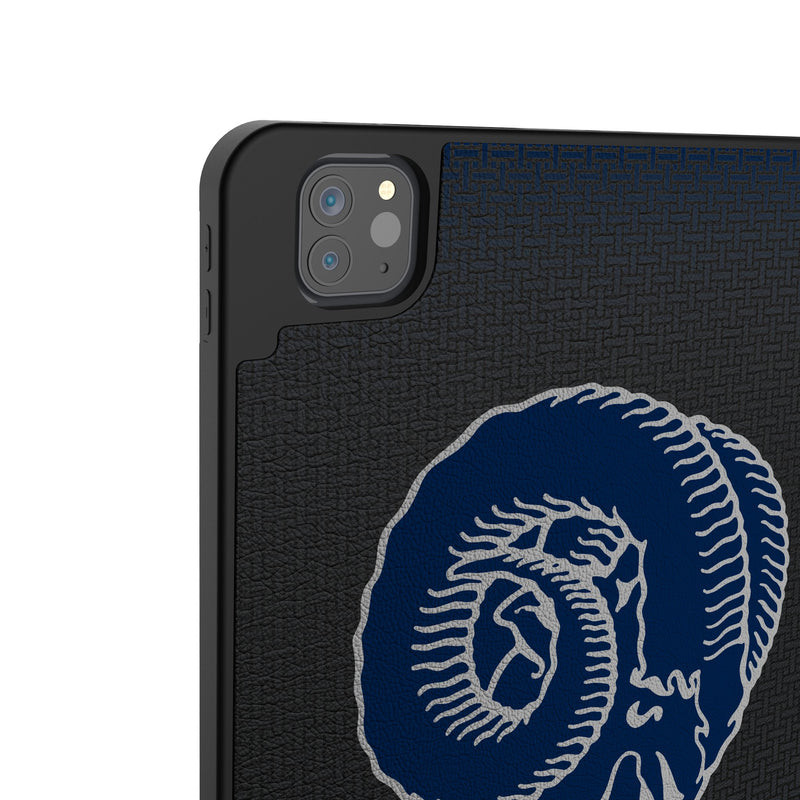Los Angeles Rams Historic Collection Linen iPad Tablet Case for Apple iPad Back.Jpg