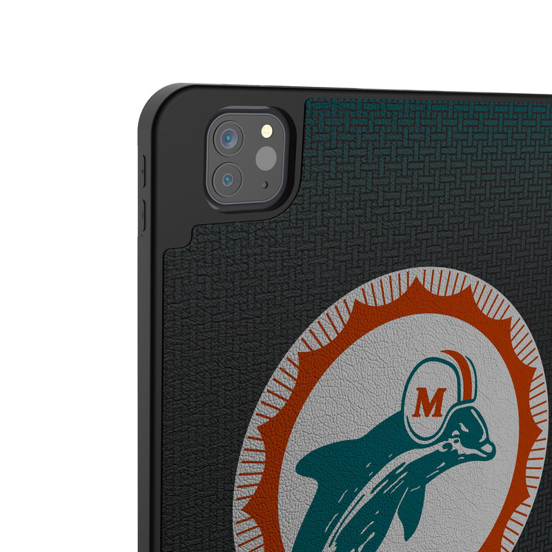 Miami Dolphins 1966-1973 Historic Collection Linen iPad Tablet Case Back.Jpg