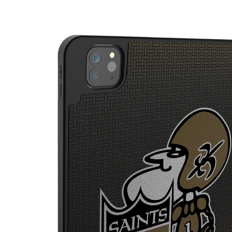 New Orleans Saints Historic Collection Linen iPad Tablet Case for Apple iPad Back.Jpg