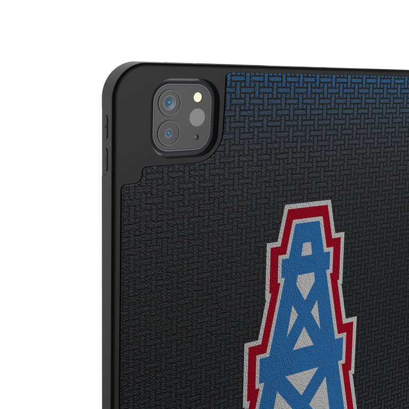 Houston Oilers Historic Collection Linen iPad Tablet Case for Apple iPad Back.Jpg