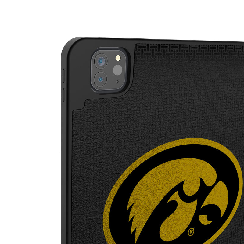 University of Iowa Hawkeyes Linen iPad Tablet Case for Apple iPad Back.Jpg