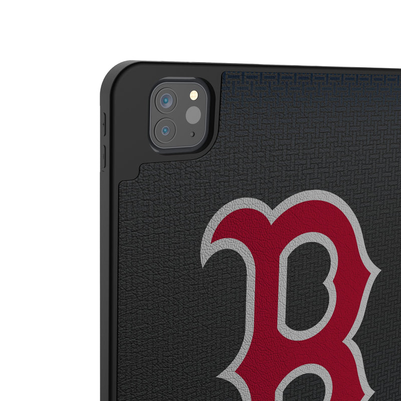 Boston Red Sox Personalized Linen iPad Tablet Case for Apple iPad Back.Jpg