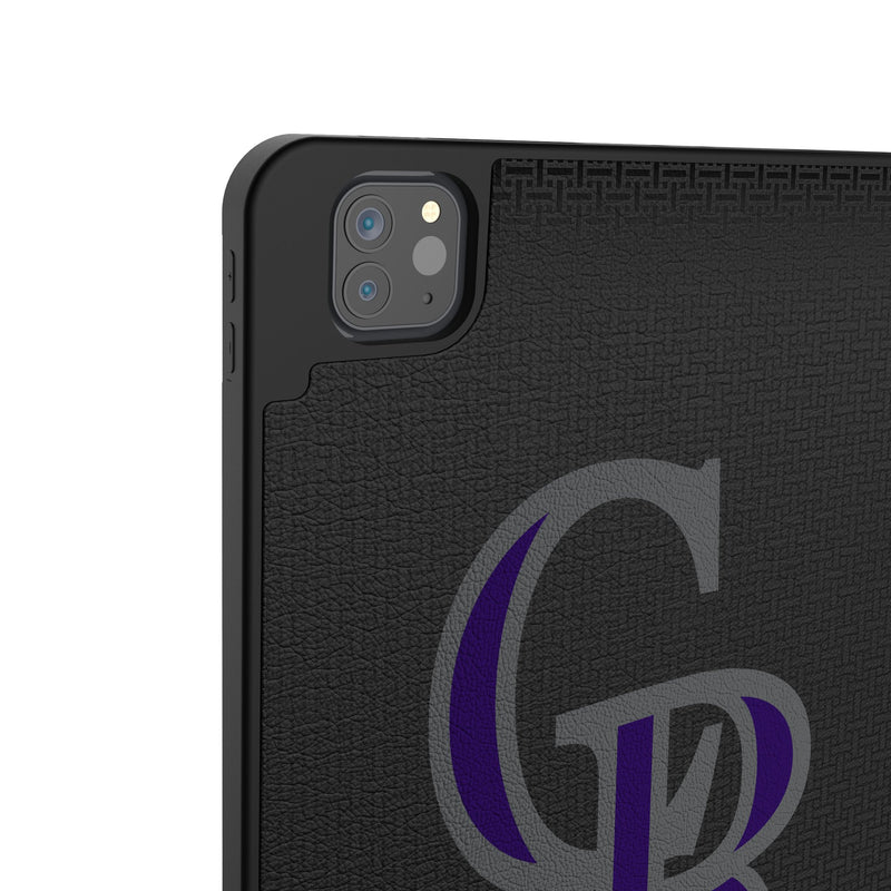 Colorado Rockies Personalized Linen iPad Tablet Case for Apple iPad Back.Jpg
