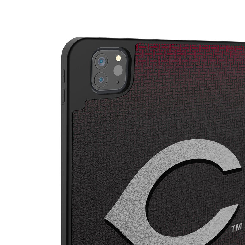 Cincinnati Reds Personalized Linen iPad Tablet Case for Apple iPad Back.Jpg