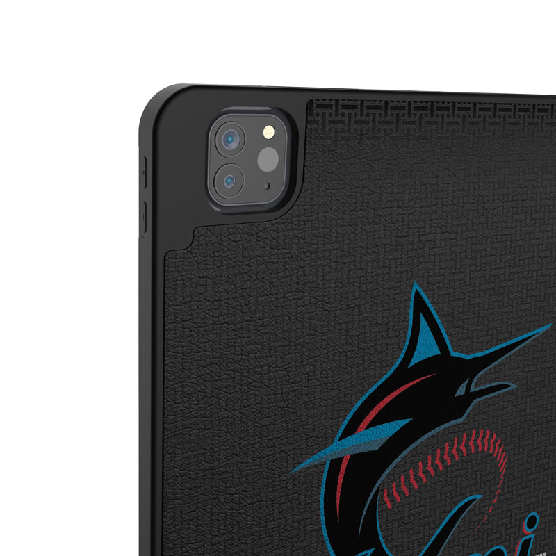 Miami Marlins Personalized Linen iPad Tablet Case for Apple iPad Back.Jpg