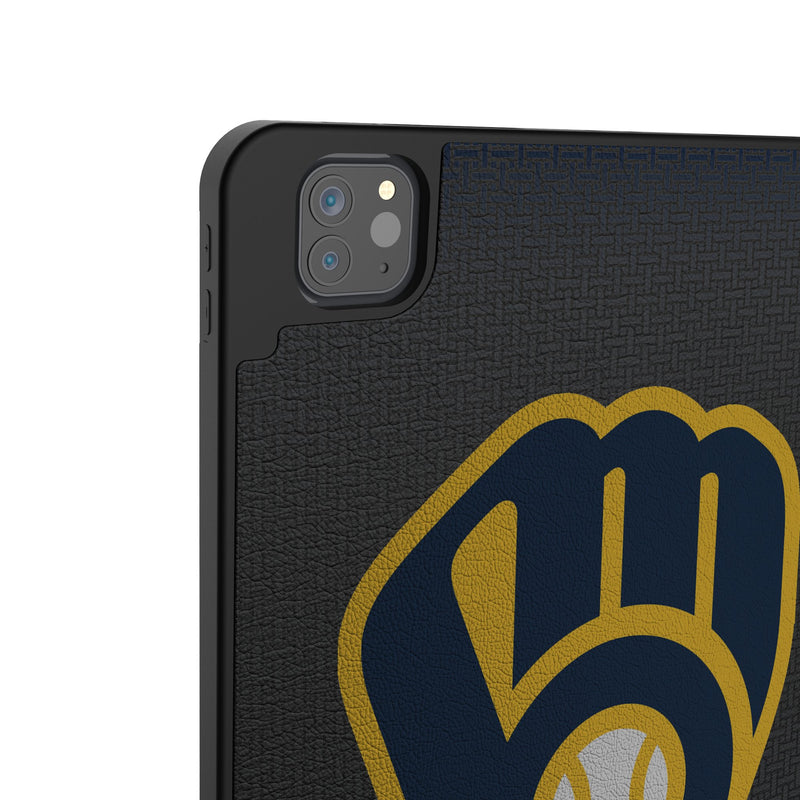 Milwaukee Brewers Personalized Linen iPad Tablet Case for Apple iPad Back.Jpg