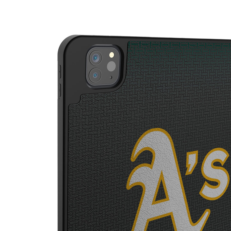 Oakland Athletics Linen iPad Tablet Case for Apple iPad Back.Jpg