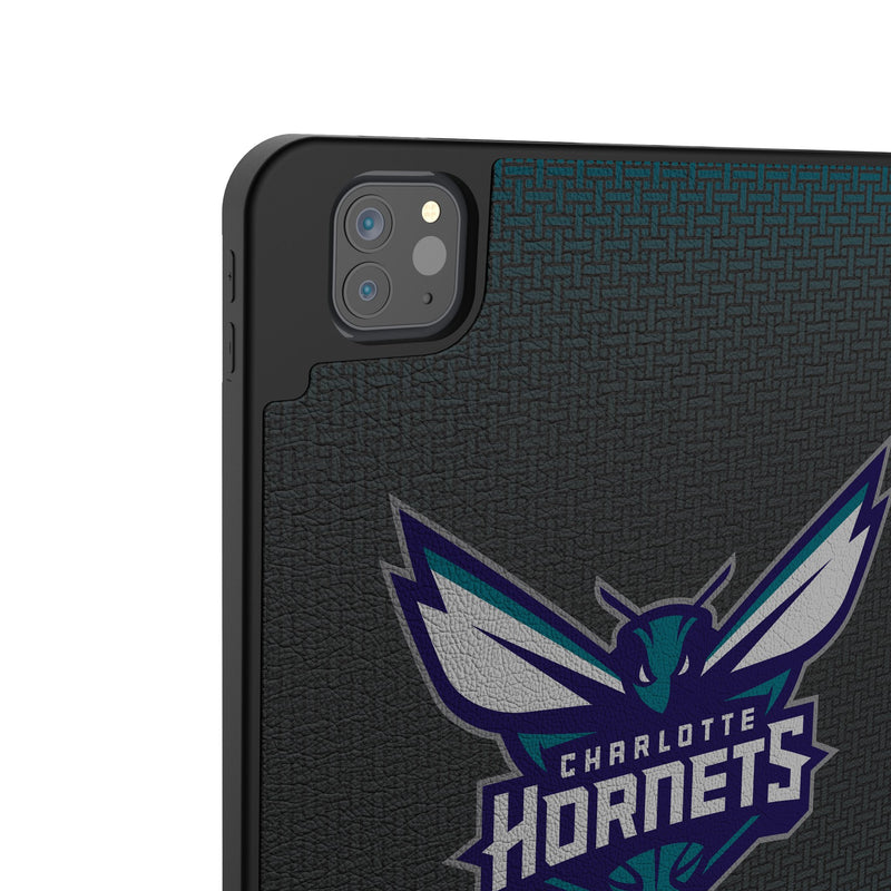 Charlotte Hornets Personalized Linen iPad Tablet Case for Apple iPad Back.Jpg