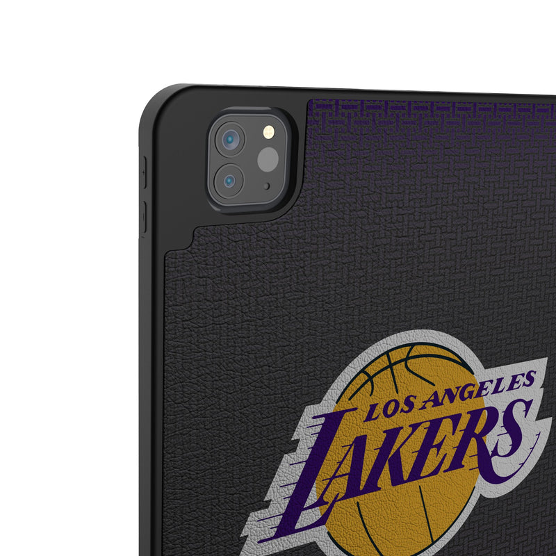 Los Angeles Lakers Personalized Linen iPad Tablet Case for Apple iPad Back.Jpg