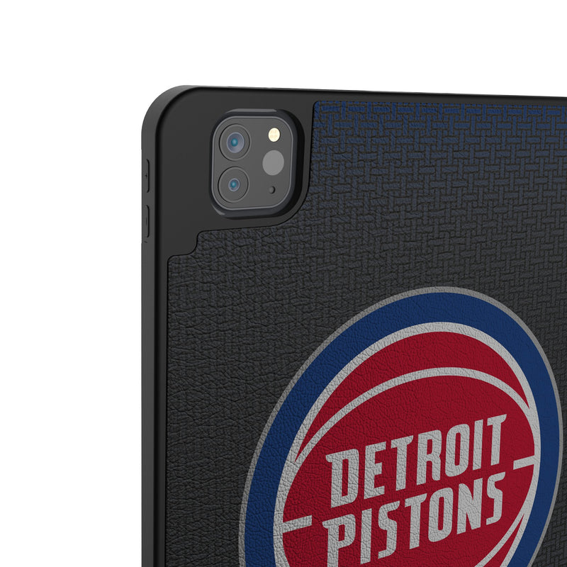 Detroit Pistons Personalized Linen iPad Tablet Case for Apple iPad Back.Jpg